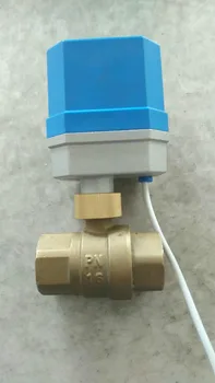 

AC24V DC12V DC24V Brass Two Way Motorized Ball Valve electrical ball valve three wires one control ball valve DN15 to DN50