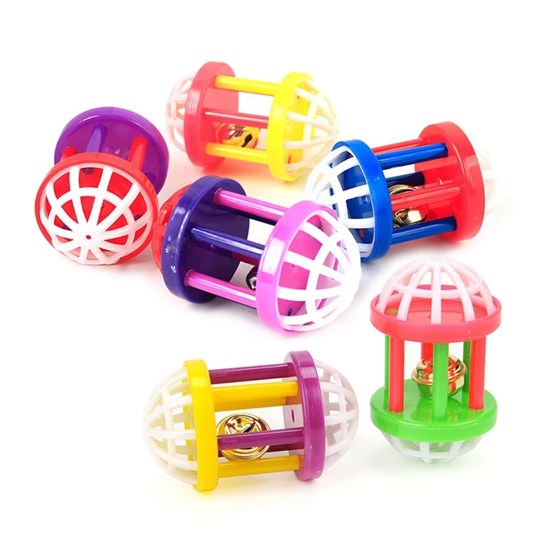 

Plastic Kitten Cat Toy With Dumbbell Jingle Cute Pet Dog Cat Training Sound Toy Funny Small Pet Scratching Toy