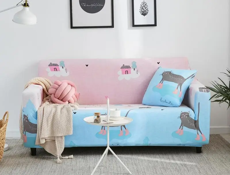 Анти-скользкий Чехол Эластичный чехол на диван для гостиной стрейч дивана наволочка Диванный чехол мебель чехол Funda диван