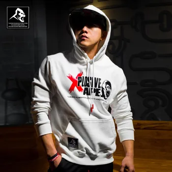 

2018 new high quality fashion hooded sweatshirt men's casual printed letters breathable long sleeves street clothing sweatshirt