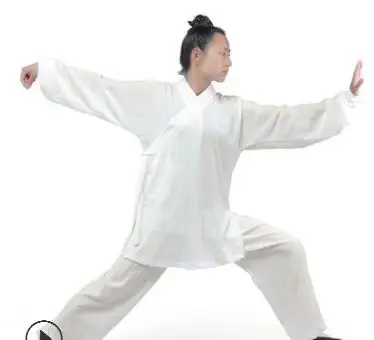 Высокое Качество Ранг унисекс Wudang белье Тай Чи одежда Утренние упражнения одежда для мужчин и женщин Боевые искусства кунг-фу Костюмы - Цвет: Белый