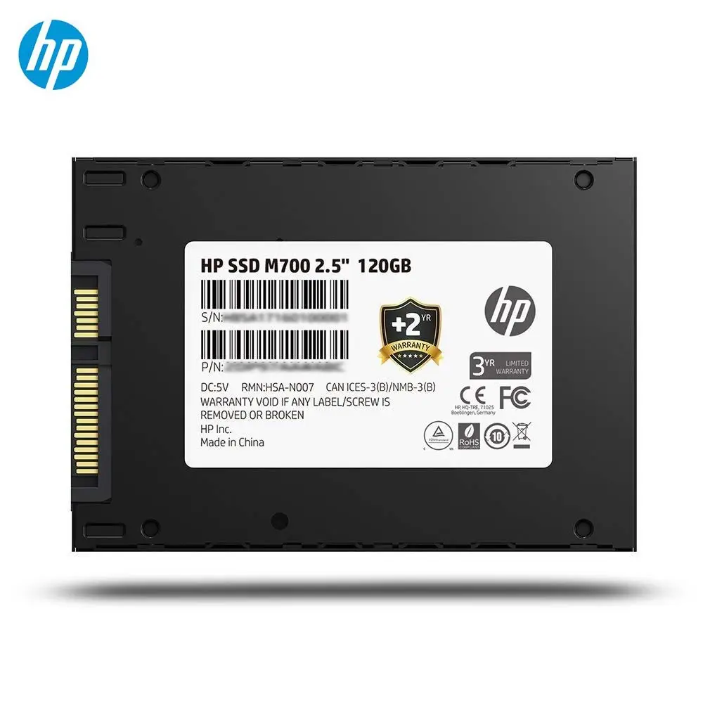 Hp SSD 120 ГБ SATAIII 2,5 "M700 Planar MLC NAND Внутренний твердотельный накопитель для настольных игр Тетрадь ноутбук HDD диск