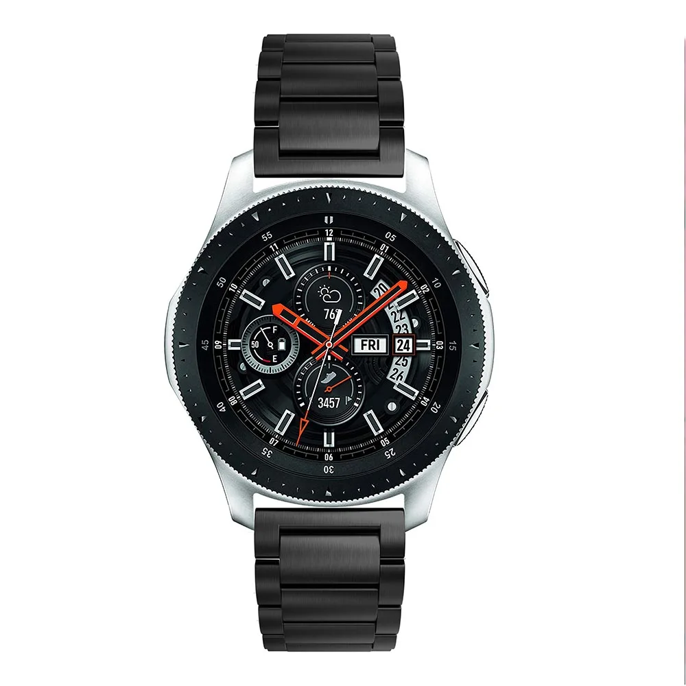 Нержавеющая сталь ремень для samsung Galaxy Watch 42 мм 46 мм/20 мм/22 мм на широком ремешке для samsung Шестерни S3/S2 часы-браслет