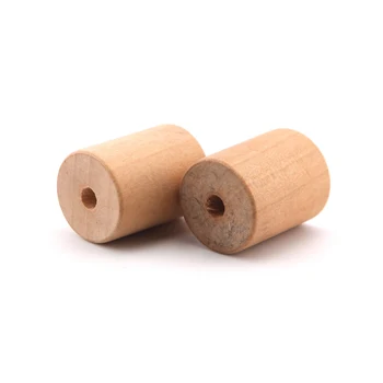 

SANSHOOR Free Shipping Natural Unfinfished Wood Spacer Beads Tube Column Wood For Jewelry Making 100Pcs/lot 25mm x 2mm MT-007
