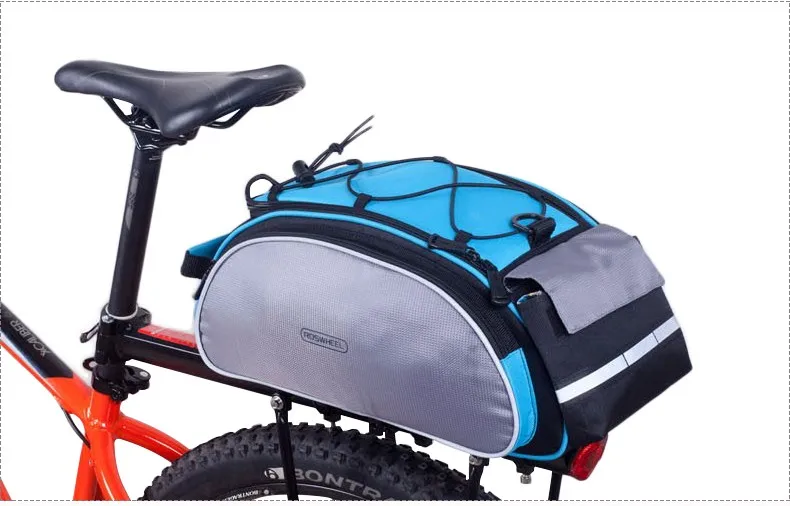Perfect ROSWHEEL Bicycle 13L Carrier Bag Bike Rack Pannier Trunk Basket Back Seat Shelf Pouch Cycling Luggage Shoulder Handbag 14541 22