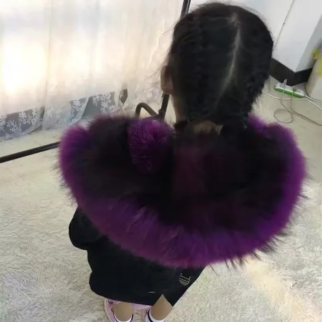 Best price at $125 Cheap winter children2016 outerwear&coat rex rabbit mink fur lining warm thick boys girls parkas unisex raccoon fur collar kids jacket