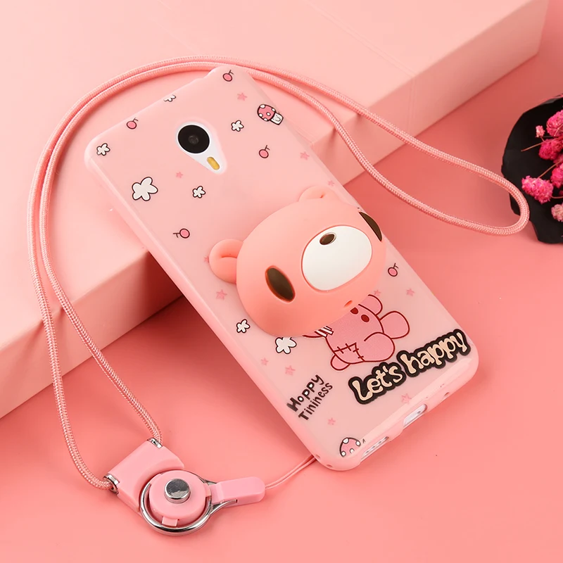 imágenes para 2en1 silicón de la historieta 3d carcasas para meizu m5 nota case con lanyard tpu suave lindo de la historieta antidetonantes cubierta trasera para meizu m5 nota imágenes para 2en1 silicón de la historieta 3d carcasas para meizu m5 nota case con lanyard tpu suave lindo de la historieta antidetonantes cubierta trasera para meizu m5 nota