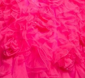 Дешевые Тюль и кружева 2 шт. пышные коралловые Пышное Платье бальные платья с оборками из бисера с шаль светлый цвет шампанского - Цвет: fuchsia