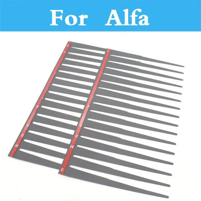 

1Pair Creative Black Eyelashes Car Stickers and Decals Headlight For Alfa 4C 8C Brera 147 156 159 Romeo 166