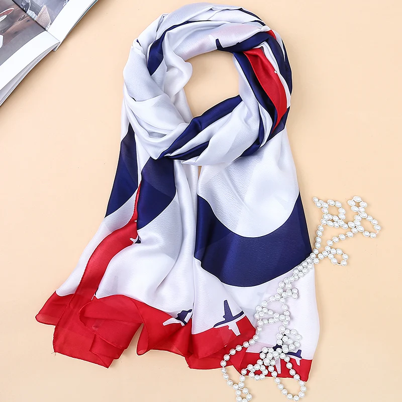 2017 luxury brand summer women scarf fashion quality soft silk scarves
