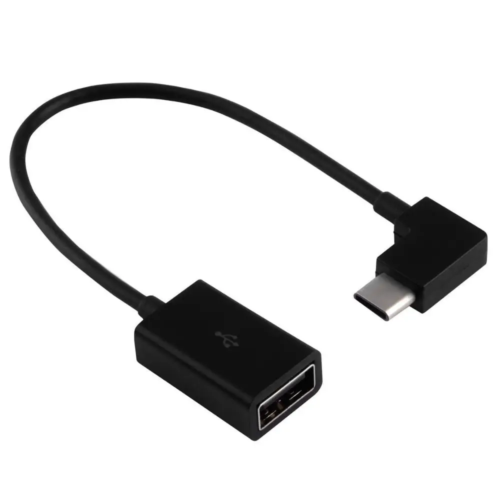 2 шт. прямоугольный 90D USB-C USB 2,0 Женский OTG кабель для Galaxy S8 S8+ Plus