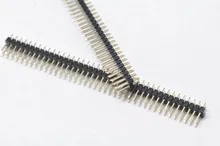 5PCS Gold Plated Pitch 2.54mm 2×40 Pin 80 Pin Double Row Male Pin Header Strip Straight Needle Connector