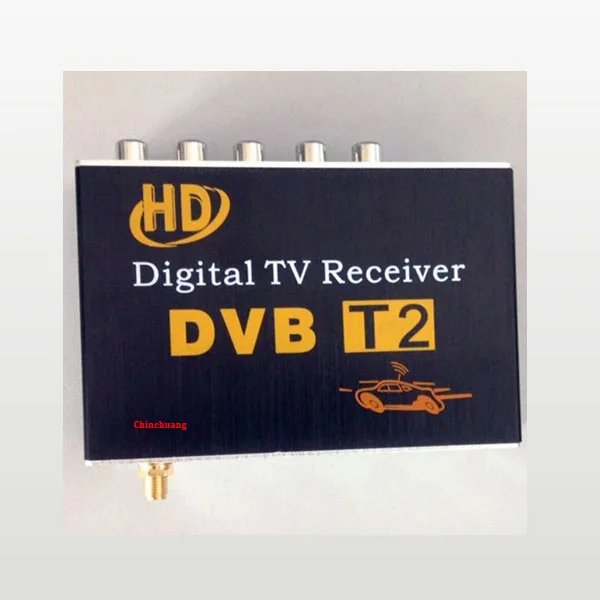 Автомобильный DVB-T2 H.264 MPEG4 мобильный внешний цифровой ТВ-приставка с ТВ антенна Российской OSD, поддержка функции PVR и USB