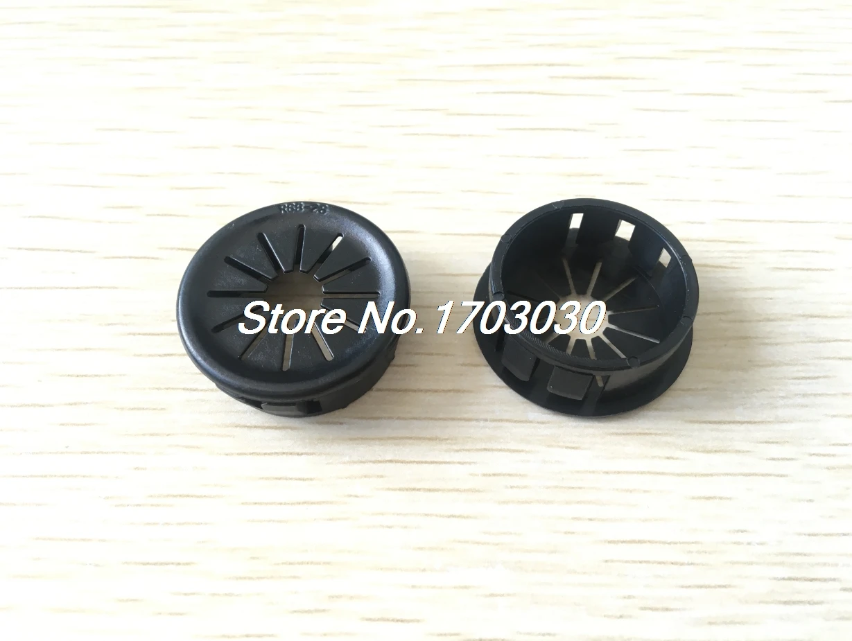 마운트 홀 절연 검정색 27.5mm, 플라스틱 케이블 스냅 부싱 그로멧 20 개