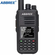 ABBREE AR-UV380(gps) рация Двухдиапазонная Любительская DMR Tier II VHF/UHF 136-174 Mhz/400-480 Mhz DM-380 цифровая портативная рация