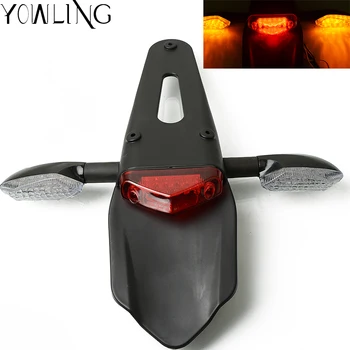 

Motorcycle Enduro Trial Bike Fender 12 LED Brake Stop Rear Tail Light Motorbike Taillights FOR CRF150R CR125R CR250R CRF450R