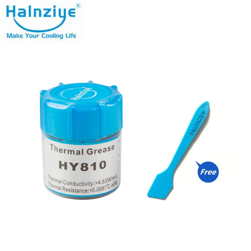 

HALNZIYE HY810-CN10 10g Nano-Based Thermal Grease Heatsink Compound Interface Material for CPU GPU LED Electronic Components