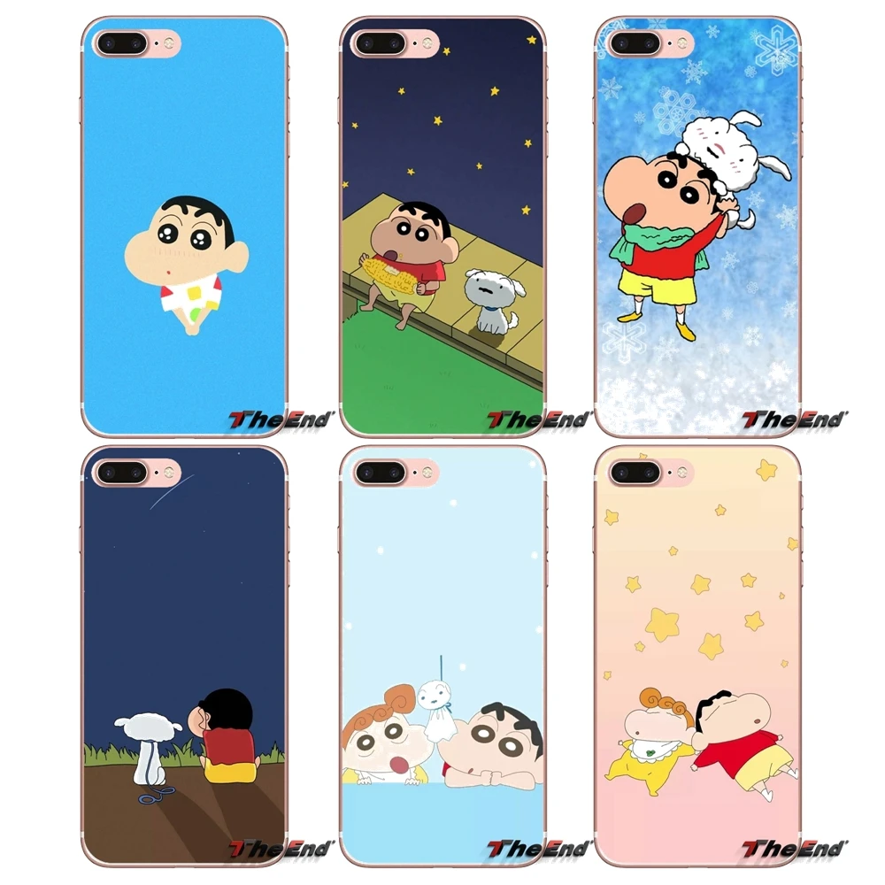 Прозрачные ТПУ чехлы накладки Crayon Shin-chan для Huawei Honor 7X V10 6C V9 6A Play 9 Mate 10 Pro Y7 Y5 P8 P10 Lite