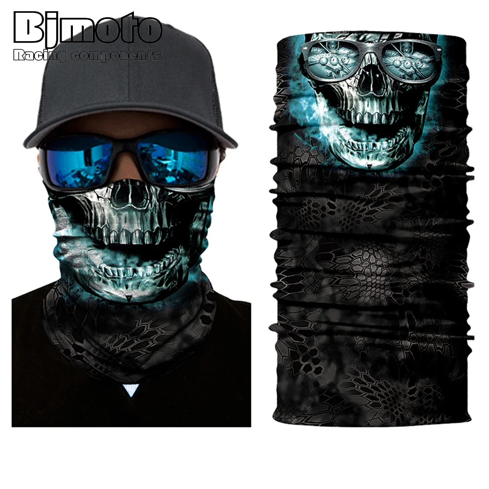 BJMOTO дизайн человеческое лицо череп бандана высокоэластичные бесшовные шарфы для верховой езды маска для велосипеда Волшебная спортивная повязка банданы "Дедпул" - Цвет: Model 6