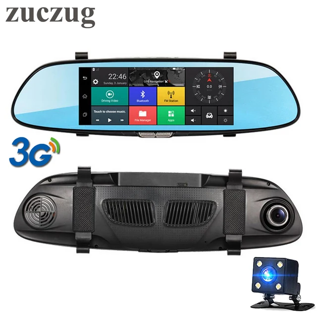 Special Price ZUCZUG 7" 3G Touch IPS Car DVR Rearview mirror DVR GPS Bluetooth WIFI Android 5.0 Dual Lens FHD 1080p Video Recorder Dash Cam Special Price ZUCZUG 7" 3G Touch IPS Car DVR Rearview mirror DVR GPS Bluetooth WIFI Android 5.0 Dual Lens FHD 1080p Video Recorder Dash Cam