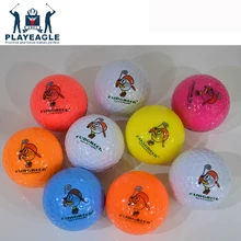 FUNGREEN 2 слоя мульти-Цветные мячи для гольфа 10 шт./лот тренировка c мячами для гольфа Забавный тренировочный спортивный мяч для детей, играющих в гольф