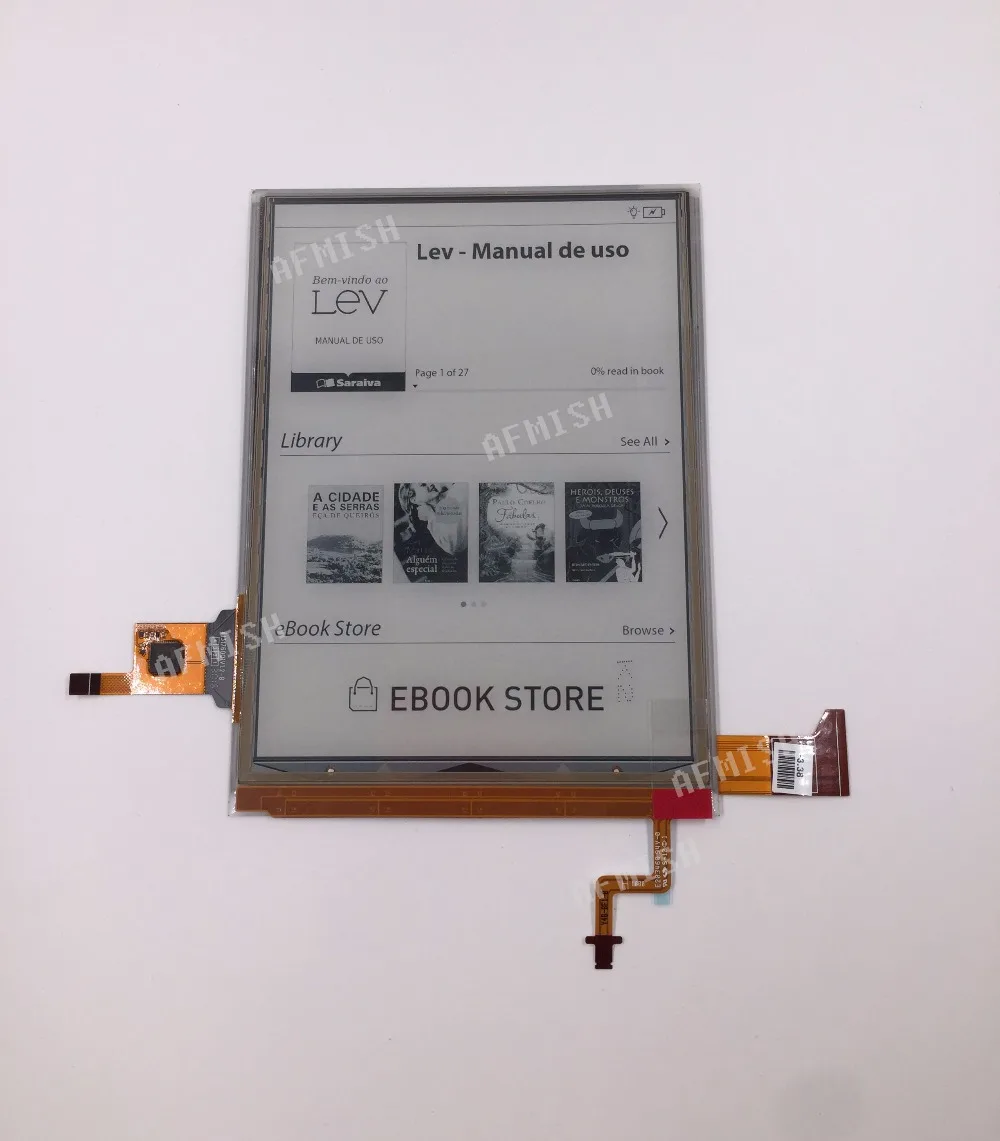 ED060XH7 " eink cta 2 ЖК-экран с подсветкой и сенсорным экраном для PocketBook touch Lux 3 PB626(2)-D-WW