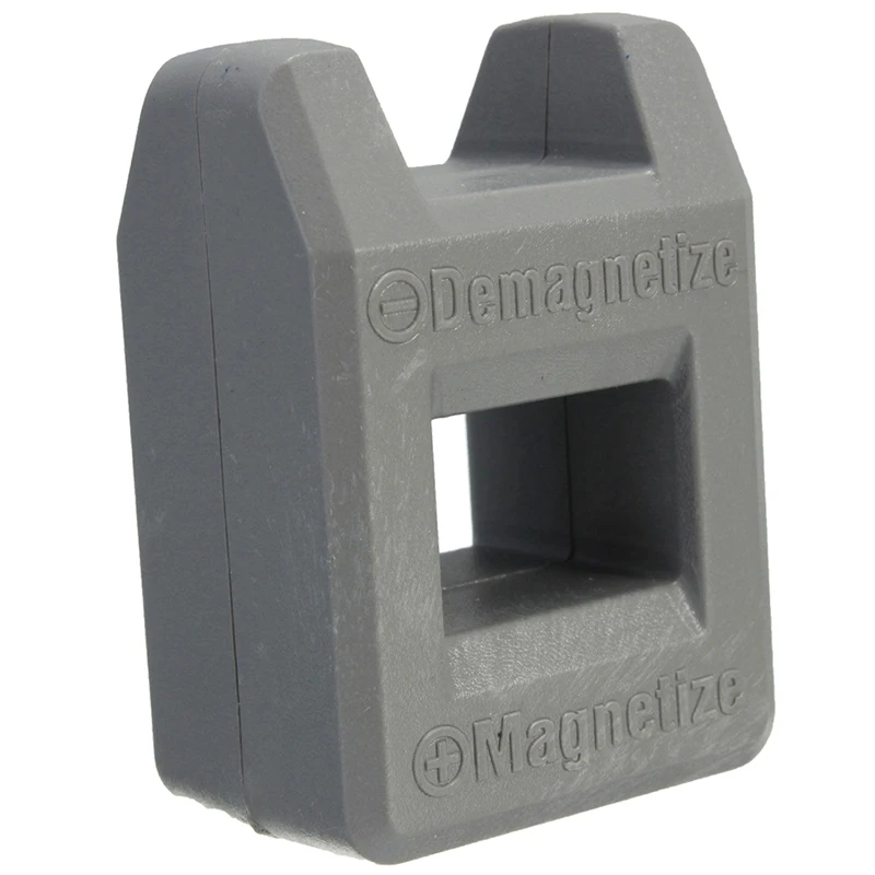 

Screwdriver Magnetizer Degaussing Demagnetizer Magnetic Practical Pick Up Tool Color:Gray