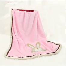 Детское одеяло, новое Брендовое утепленное одеяло из кораллового флиса для младенцев, пеленальный конверт для коляски, Обертывание Для Постельное белье для новорожденных малышей, одеяло s 100*80 см