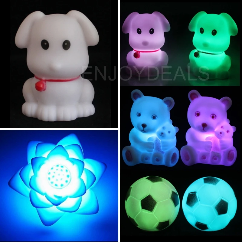 New style Cute Changeable Color LED Night-Light Lamp 7 Colors Changing Nightlight top quality