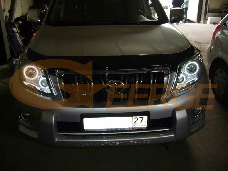 Для Toyota Land Cruiser Prado J150 150 2010 2011 2012 фары отличные ультра яркие CCFL ангельские глазки комплект Halo Кольцо