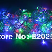 Партия из 2 предметов строка 10 м 100 светодиоды Рождество декоративный свет AC220V с контроллером и вилкой