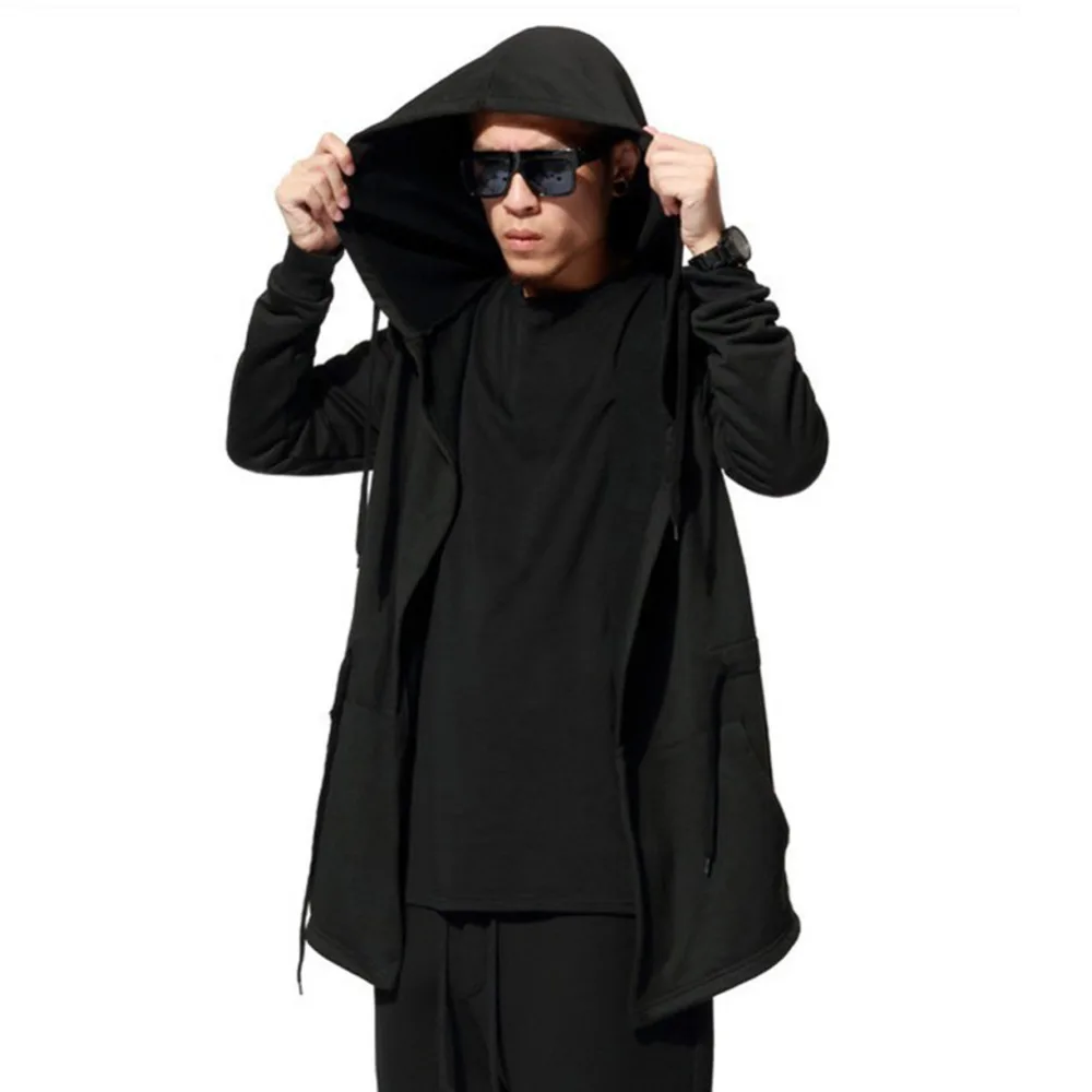 Buy Fashion New Men's Hoodies Sweatshirts Cloak Long Sleeve Shawl Outwear