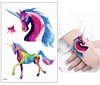 New Cartoon Blue Unicorn Fairy Tales Temporary Tattoo For Children Kids Waterproof Flash Tattoo Sticker Girl Baby Body Art Horse ► Photo 2/6