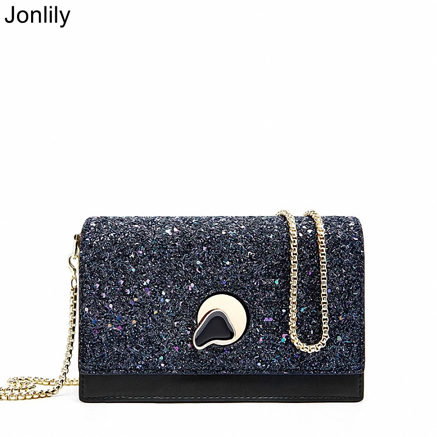 

Jonlily Long Chain Mini Shoulderbags Women Genuine Leather Messenger Bag Summer Fashion Small Box Bag Teens Elegant Purse -KG172