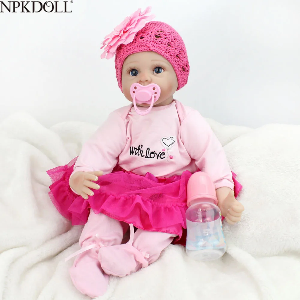

KAYDORA Reborn Baby Dolls Toddler Fashion Bebe Reborn Soft Cloth Body 55cm Silicone Doll Child Toys Brinquedos For Girls