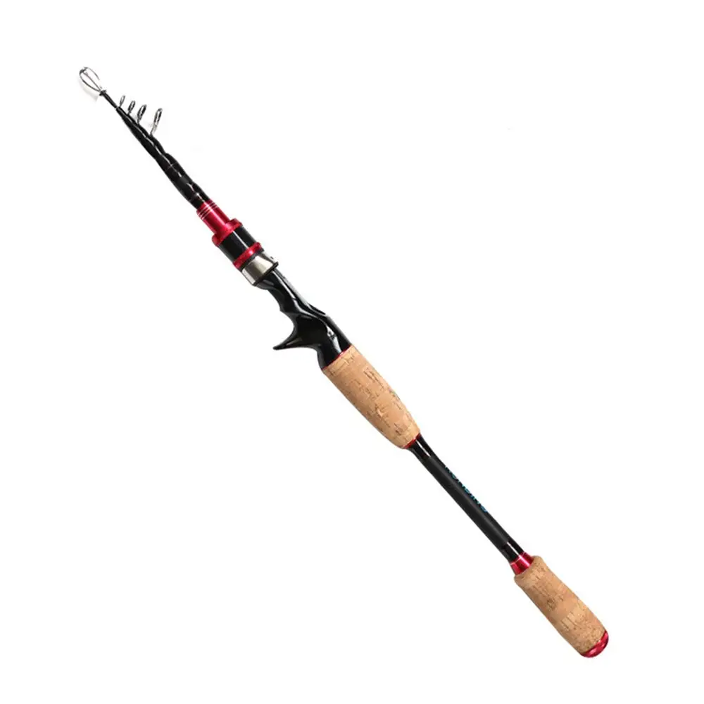 

Casting Fishing Rod Portable Telescopic Fishing Pole Collapsible Fishing Rod Baitcasting Fishing Rods for Travel Saltwater Fresh