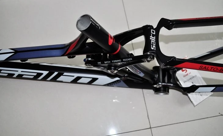 Best SALTO Mountain Bike Shock Absorber Bicycle Aluminum Alloy Track Frame Full Suspension MTB Frame Soft Tail Downwill Bike parts 4