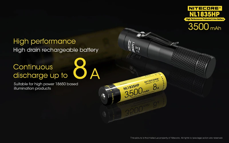 Nitecore NL1835HP 18650 Li-ion Battery (7)