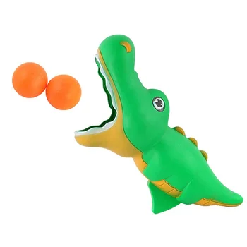 

1 Set Crocodile Modeling Catapult Launch Butt Bouncing Ball Toys for Kids Launch and Catch Ball Toy