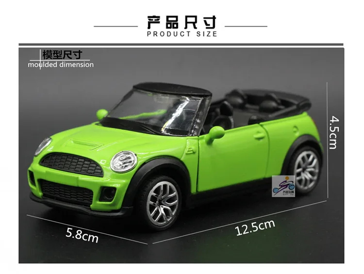 Высокая имитация Изысканные детские игрушки \ трансформер Mini Cooper s модель 1:32 Сплав модель автомобиля подарки