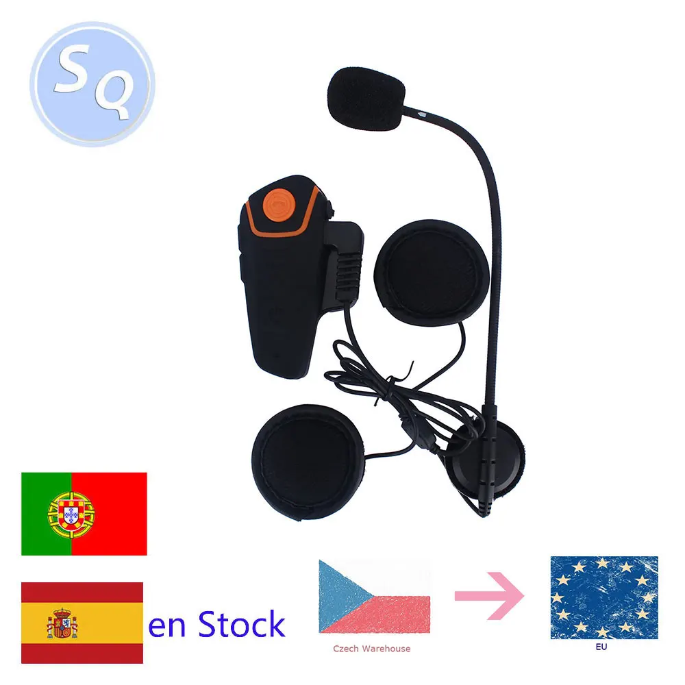 

1PC Bluetooth Helmet Intercom BT-S2 IPX7 Waterproof BT 3.0 with FM ! BT-S2 1000m Headset Motorcycle bluetooth helmet Intercom