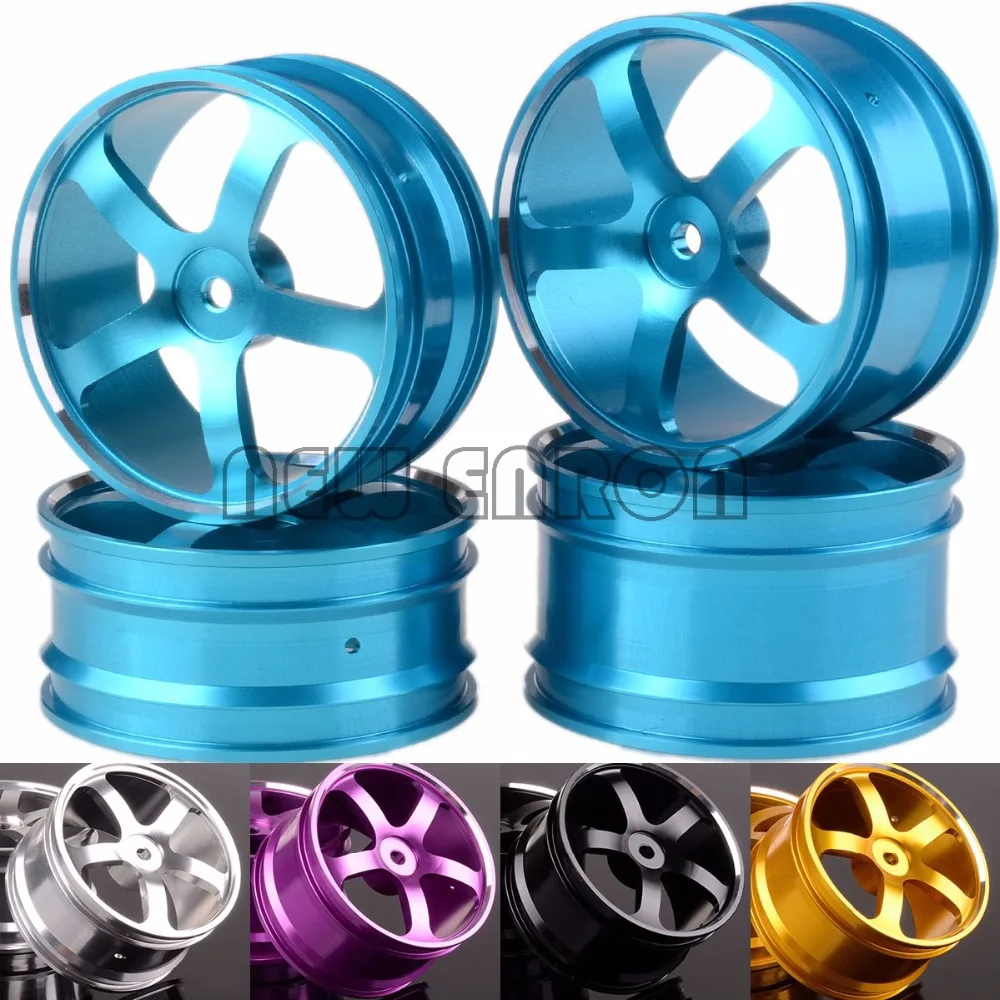 

NEW ENRON RC 1/10 Model Car Off-Road Buggy Front & Rear 12mm Hub Metal 5 Spoke 205(F+R) Wheel Rim