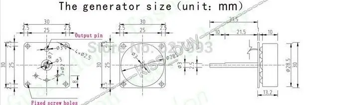 3 V-24 v 12v Мини безуходный 3-х фазный генератор переменного тока генератор энергии ветра турбины ручной генератор dynam 5v 9v 19v