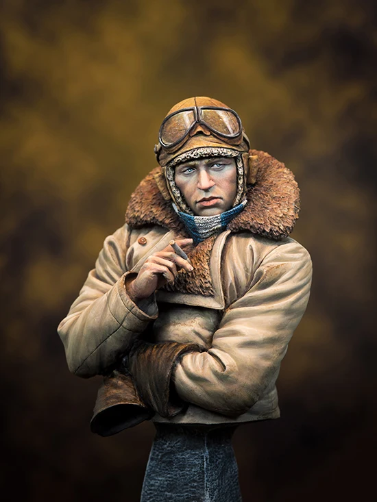 Неокрашенный набор 1/10 RFC Pilot in WW1 Civil War бюст рисунок история фигура смолы комплект