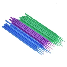 Микро-аппликатор кисти, 300 шт Одноразовые микро волокна палочки из микрофибры наконечник ватные тампоны кисти Аппликаторы Кисть для грима