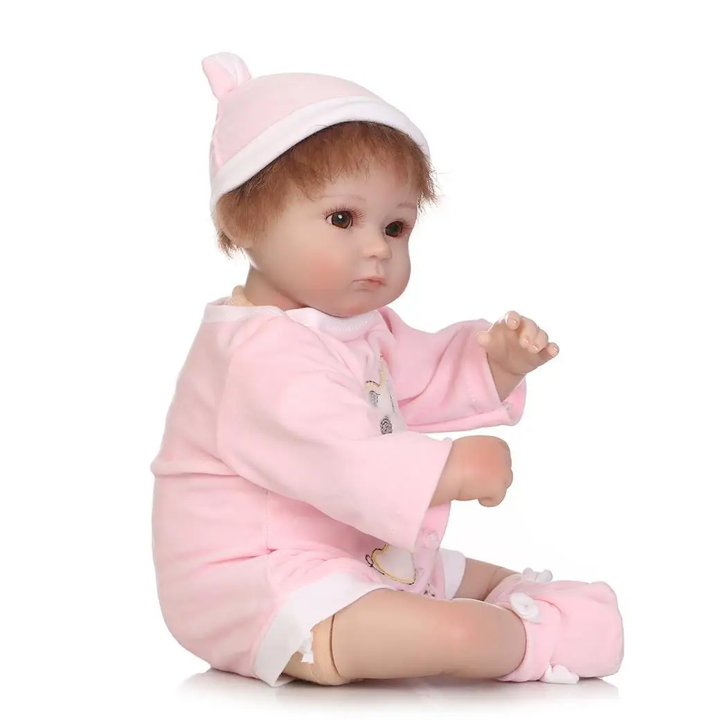 Полный силиконовый корпус Reborn Girl Baby Doll Toy новорожденные дети мягкие силиконовые реалистичные с одеждой Reborn Baby Doll