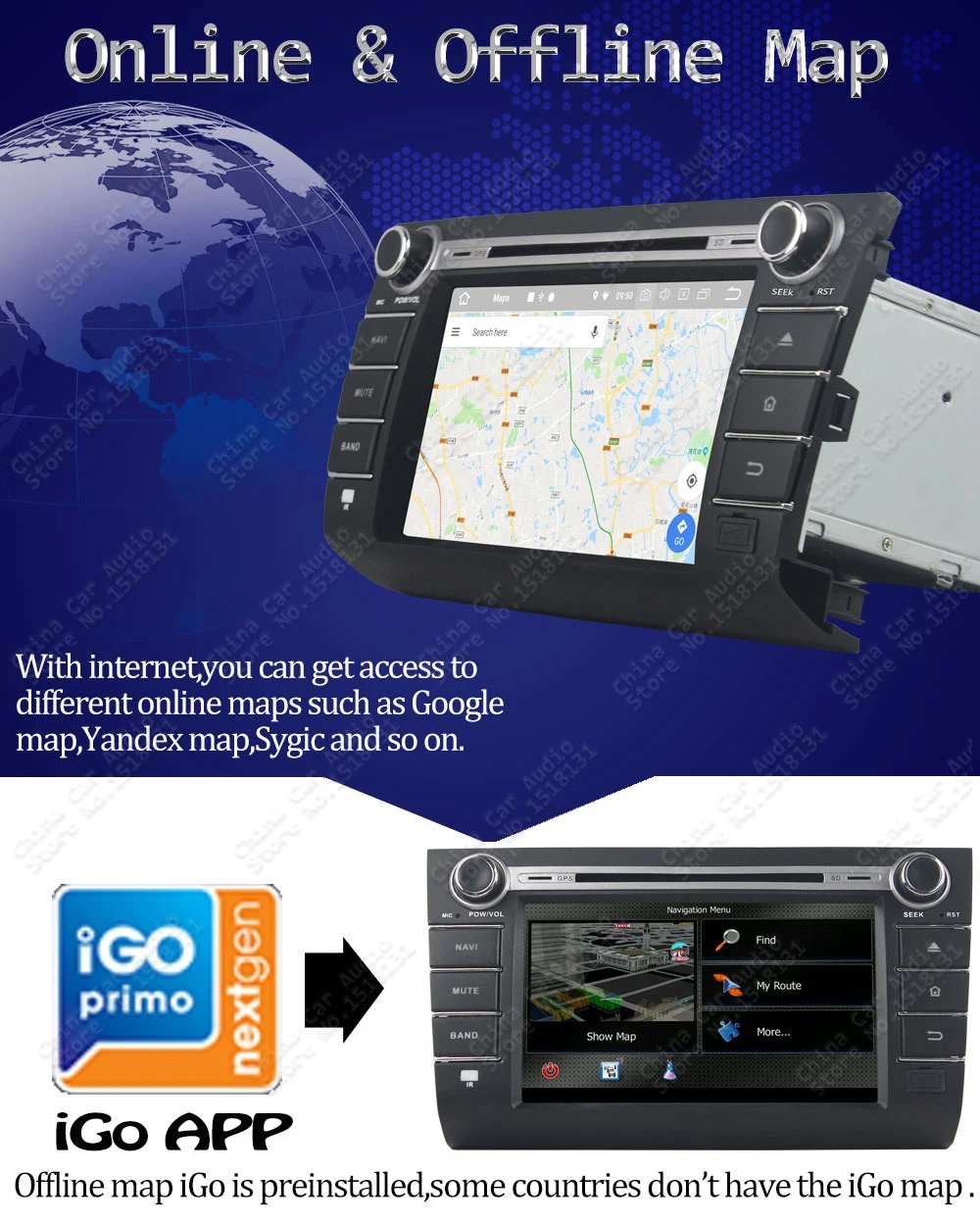 Clearance Octa core Android 8.0/Quad Core Android 8.1 car dvd player for Suzuki swift 2004 2005 2006 2007 2008 2009 2010 Car Radio GPS 16