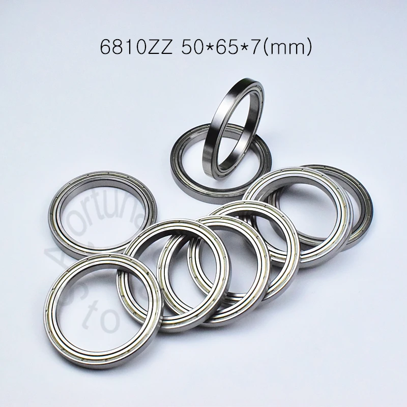 

6810ZZ 50*65*7(mm) 1piece free shipping bearing ABEC-5 Metal sealed bearing Thin wall bearing 6810 6810ZZ chrome steel bearing