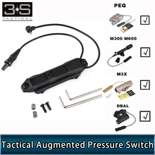 Tactical Augmented Pressure Double Switch Weapon Light Remote Switch For Elemennt AN PEQ 15 M3X Dbal M300 M600 M720V