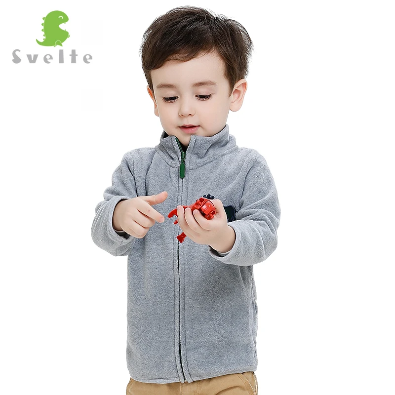 

Svelte Brands Spring Fall Winter Children Boys Faux Mink Soft fur Outerwear Child Polar Fleece Sweatshirt Kids Boy Jacket Parka